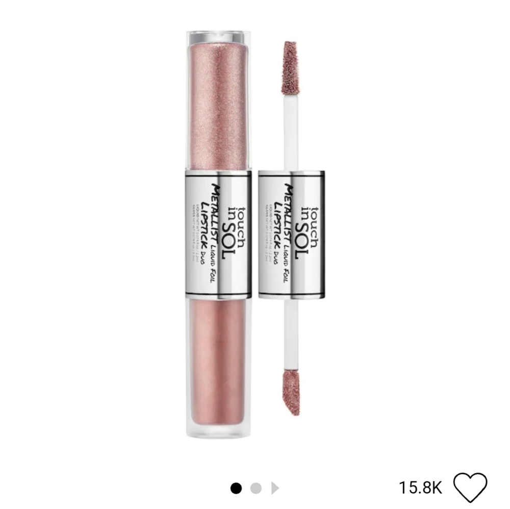 Touch in Sol metallist foil lipstick Duo in penny